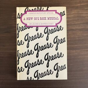 Vintage 70s Grease - A New 50s Rock Musical by Jim Jacobs and Warren Casey